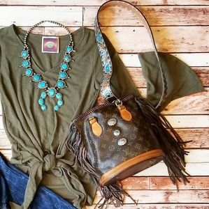 Revamped Louis Vuitton bucket bag